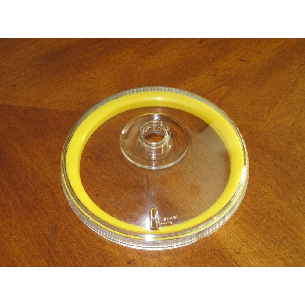 Donvier Chillfast 1 Pint Ice Cream Maker Japan Part Only: Lid w/ Yellow Seal Rim